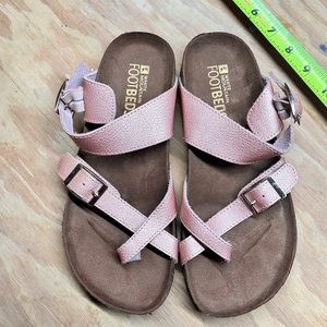 White mountain leather sandals